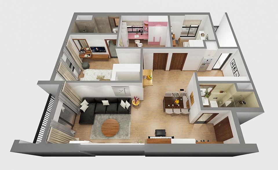 Thiết kế nội thất chung cư tại quận Đống Đa