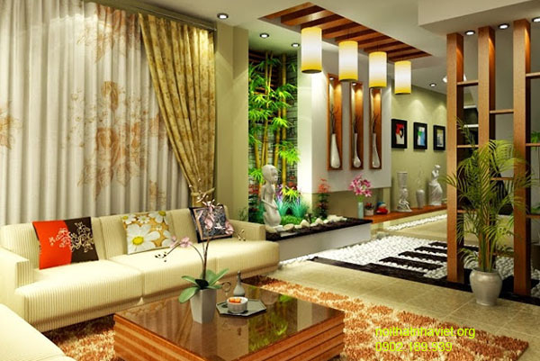 Thiết kế nội thất phòng khách chung cư Gemek An Khánh