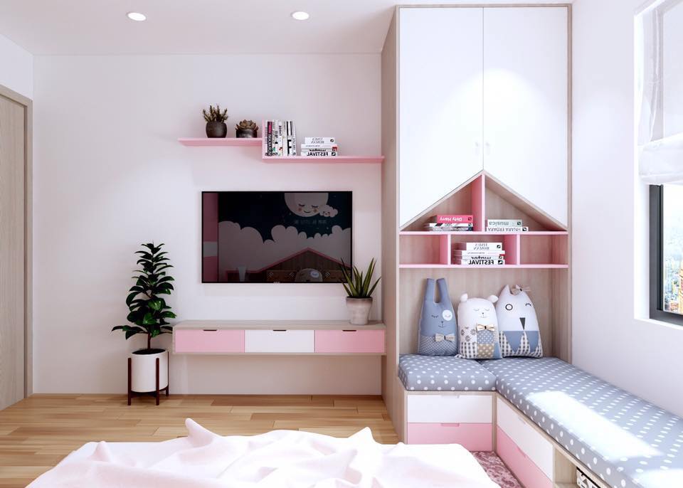 Thiết kế nội thất phòng ngủ đẹp cho bé 