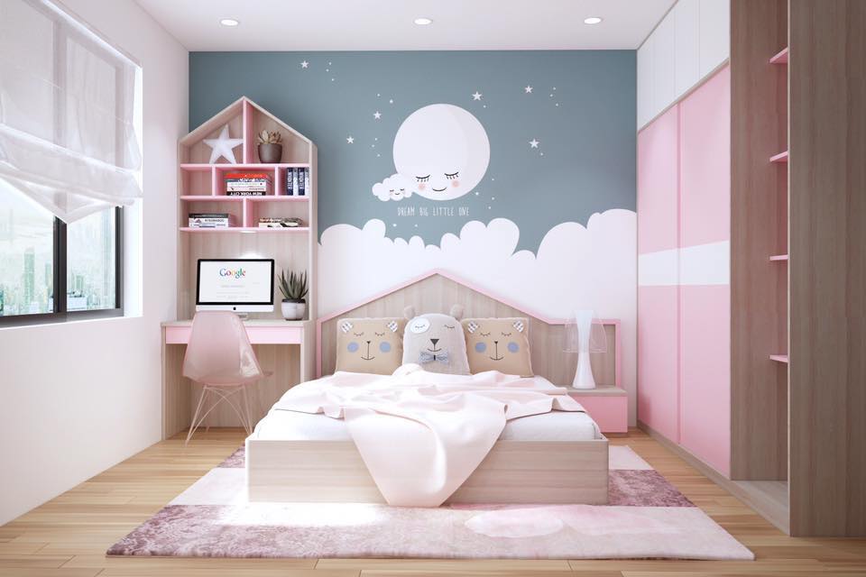 Thiết kế nội thất phòng ngủ đẹp cho bé 