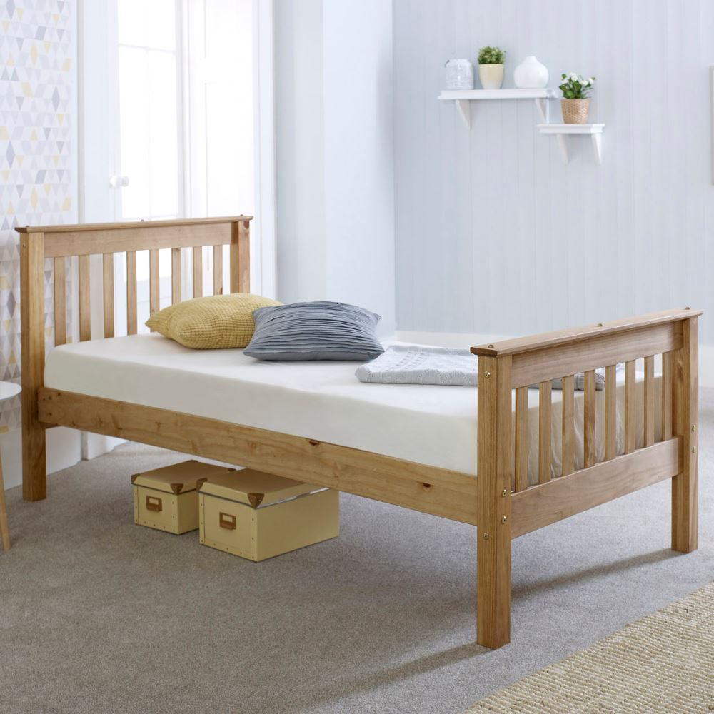 giường đơn bằng gỗ tự nhiên