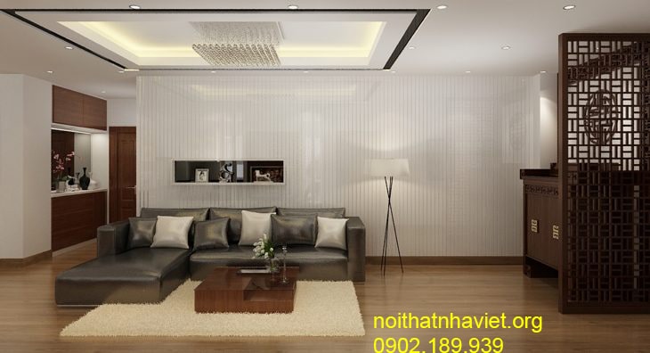 Thiết kế nội thất phòng khách chung cư Goldmark city