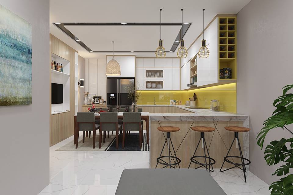Nội thất phòng bếp: Sự kết hợp hoàn hảo giữa nội thất và phong cách trang trí cùng những chi tiết tinh tế sẽ mang lại cho bạn một phòng bếp đẹp mê hồn. Tận hưởng những khoảnh khắc tuyệt vời cùng không gian bếp cực kỳ thoải mái.