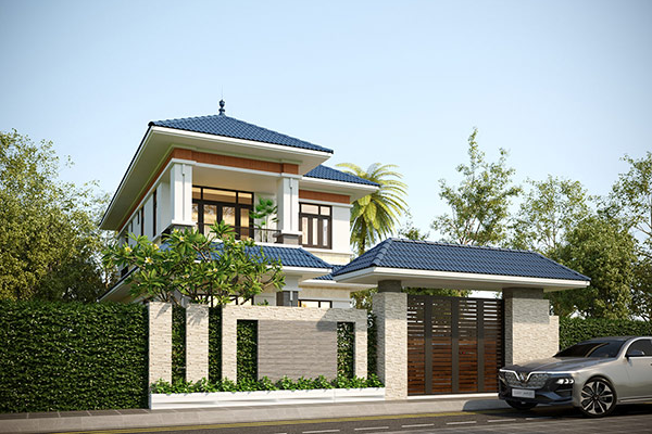 Top 5 mẫu nhà 2 tầng mặt tiền 8m hiện đại thời thượng